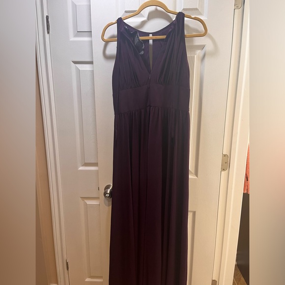 Magenta Coloured Long Formal Dress: Size “12” - Picture 4 of 16